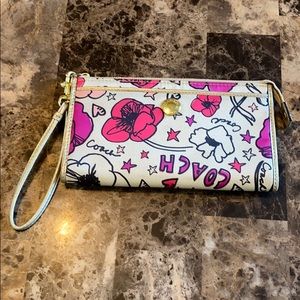 Coach Bags - Coach Kyra Poppy Zipper Wallet Coach Bags - Coach Kyra Poppy Zipper Wallet